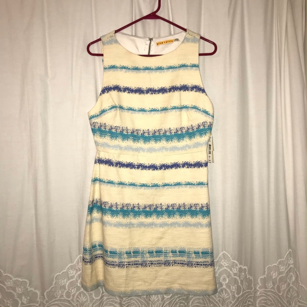 NWT Alice + Olivia Sleeveless A Line Dress Size 10